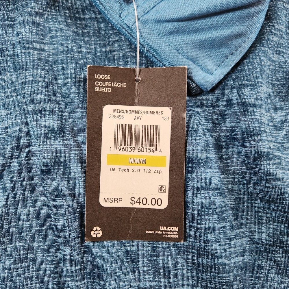 Under Armour UA Tech 2.0 1/2 Zip Pullover Mens size M Medium Loose Fit - Picture 6 of 12